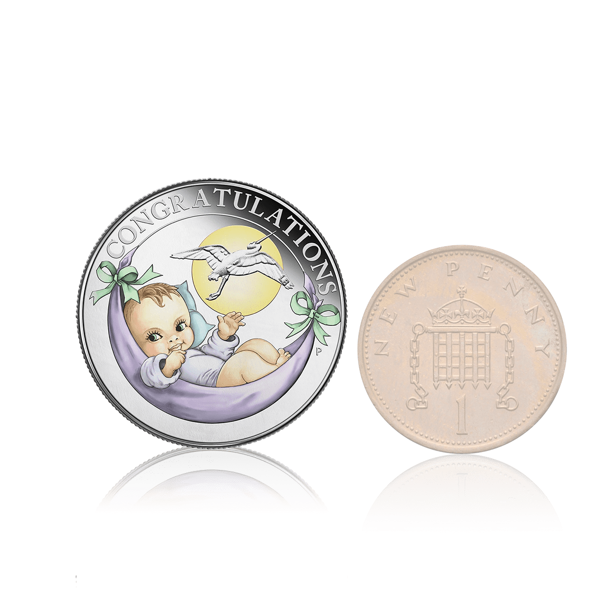 Half Ounce Silver New Born Baby Coin (Gift Box) 5